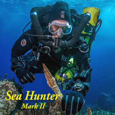 Металлоискатель Sea Hunter Mark II под водой